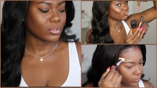Darkskin Makeup Tutorial for Beginners + Highlight and Contour