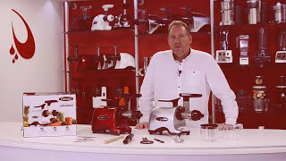 Горизонтальная шнековая соковыжималка Omega Twin Gear Juicer TWN32S
