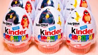 Киндер Сюрприз Энгри Бердс в Кино The Angry Birds Movie 2016 на русском языке