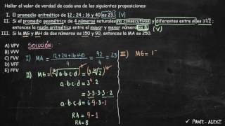 UP 01 -  Media Aritmetica Geometrica y Armonica Ejercicio Resuelto