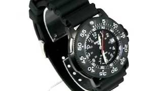 Traser H3 Black Storm Pro P6504 Limited Edition Tritium Watch with rubber strap