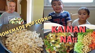 BUHAY AMERIKA:HOMEMADE POP CORN & NACHO GRANDE FOR LUNCH!!!:D