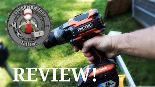 RIDGID OCTANE 18 Volt 1/2" Hammer Drill/Driver REVIEW! R8611506B #RIDGID #toolreviews #tools