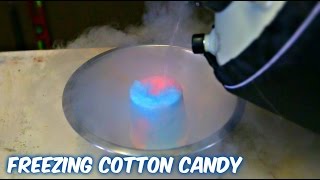 Cotton Candy in Liquid Nitrogen Taste Test