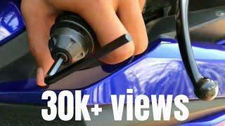 HANDLE CHANGED| How to change handlebar of R15 V3 #v3 #R15 #clipon #handle #hsh*