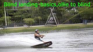 Blind landing - wakeboarding.Ollie to blind. Блайнд. Олли в блайнд.