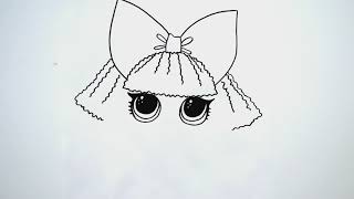 ?Как нарисовать Куклу ЛОЛ | LOL coloring Surprise Doll. Детские картинки.Раскраска.Красивые рисунки