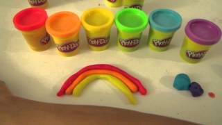 Beautiful Rainbow Play Doh Easy!