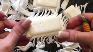 АСМР Восхитительная резка МЯГКОГО белого мыла Постукивания Триггеры Soap Soft Beautiful Cut ASMR.