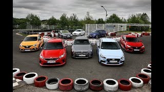 Megane RS v Ceed GT v AMG A35 v i30 N v Civic Type R v Golf GTI v M2 vs Leon Cupra