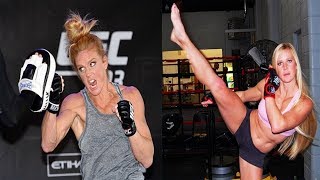 ТРЕНИРОВКИ Холли Холм - ЧЕМПИОНКИ МИРА по БОКСУ и ЧЕМПИОНКИ UFC