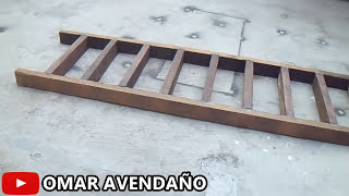 ¿Como hacer una ESCALERA DE MADERA FIRME con $209?