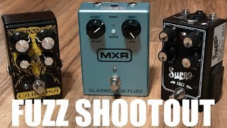 Fuzz Shootout - MXR Classic 108, DOD Carcosa & Supro Fuzz