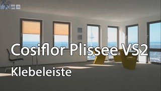 Plissee Montage mit Klebeleisten und Aufmaß eines Plissee VS2 von Rollo Rieper