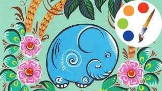 Paint an elephant, рисуем слона, irishkalia