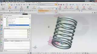 Feder part 2 - Siemens NX Training -Helix lawcurve - User defined feature - bridge curve