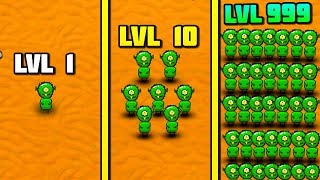 ЭВОЛЮЦИЯ МОНСТРОВ ЧТОБЫ СОЖРАТЬ ВСЕХ ЛЮДЕЙ В ИГРЕ DEFENDER IDLE!