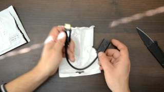 Кабель переходник с Displayport на HDMI. Распаковка и опробование.