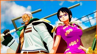Smoker and Tashigi Help Luffy | One Piece World Seeker Game | Protect Emerald Town