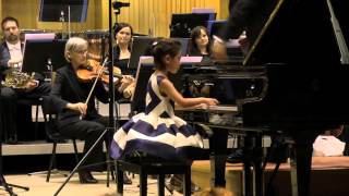 Giselle Wu 5 years old, plays Isaak Berkovich Concerto OP 44 in Olomouc, Czech Republic