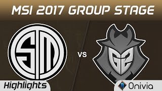 TSM vs G2 Highlights MSI 2017 Group Team Solo Mid vs G2 Esports by Onivia