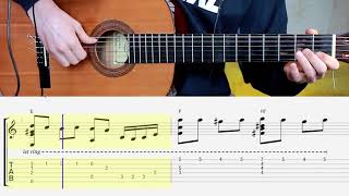 Мурка на гитаре. Ноты. Табы. Аккорды. Folk song "Murka"
