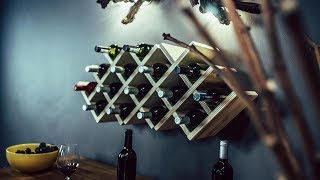 Cómo hacer un botellero de madera personalizado - Programa completo - Bricomanía