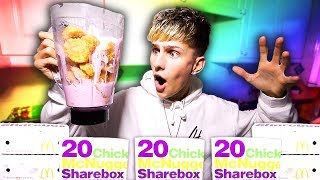 DISGUSTING DIY MCDONALDS CHICKEN NUGGET MILKSHAKE!!! (Do not try this)