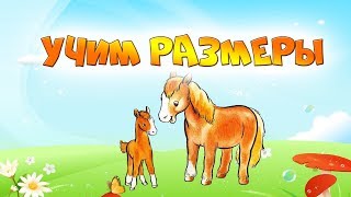 Раннее развитие детей | Учим размеры животных и предметов