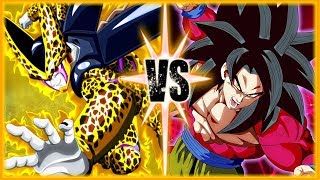Golden Cell VS SSJ4 GT Goku