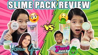GUAVA JUICE VS KARINA GARCIA - SLIME REVIEW | Tran Twins