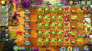 Plants vs. Zombies 2 Gameplay Walkthrough: Day 27 (Jurassic Marsh)