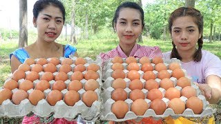 Yummy cooking eggs chicken grilled recipe - Cooking skill