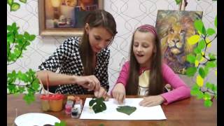 Осенний пейзаж. Рисунок гуашью. "Чарівниця" эфир 08.10.2014 ТВ "АЛЕКС"