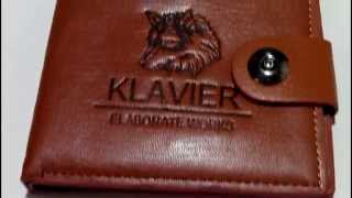 Мужской кошелек из натуральной кожи Klavier