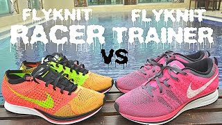 FLYKNIT RACER vs FLYKNIT TRAINER+ & ON FEET REVIEW