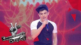 Karen Ughuryan sings 'Thinking Out Loud' - Blind Auditions - The Voice of Armenia - Season 4