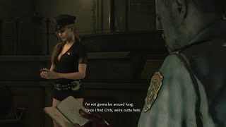 Resident Evil 2 Remake Claire Sexy Sheriff Black/Blue Reskin