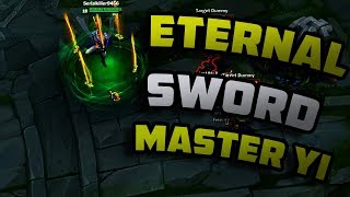 Eternal Sword Master Yi New Skin  spotlight ( PBE ) All abilities and animations