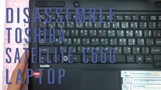 How to take apart/disassemble Toshiba Satellite C640 laptop