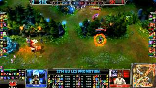 SUPA HOT CREW XD vs SK Gaming | Game 4 / Bo5 | 2014 EU LCS Spring Promotion Season 4 | SK vs SHC G4