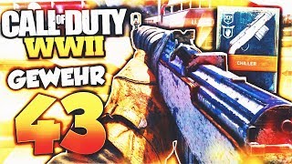 The NEW "GEWEHR 43" in COD WW2! (CRAZY TRIGGER FINGER) - New WW2 GEWEHR 43 DLC Weapon Gameplay!
