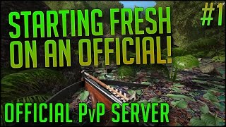 STARTING ON AN OFFICIAL | Official PvP Server w/ Kick | Episode 1 | ARK Survival Evolved Let's Play