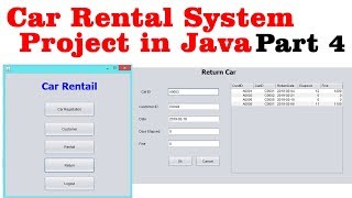 Car Rental System Project in Java Part 4