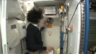 How do you use the toilet in zero gravity
