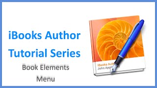 iBooks Author Tutorial Series - Book Elements Menu