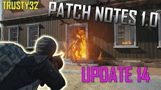 PUBG - Trusty's Patch Notes - PC 1.0 UPDATE 14