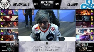 G2 vs C9 - 2019 Rift Rivals - G2 Esports vs Cloud 9