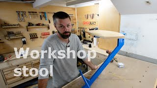Shopbuilt - Metal/wood stool