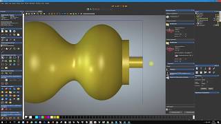 Деталь 2, ArtCAM, развертывание 3D модели, обработка на оси вращения